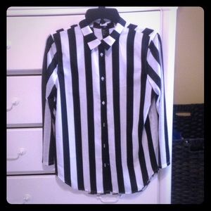Striped h and m blouse